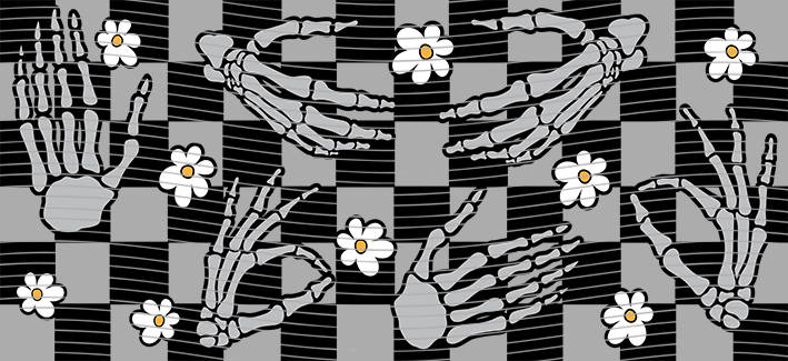 16oz Distressed Checkered-DC-128